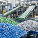 Recyklované plastové materiály pripravené na ďalšie spracovanie vo výrobnom obehu